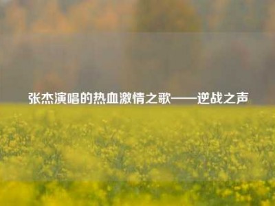 张杰演唱的热血     之歌——逆战之声