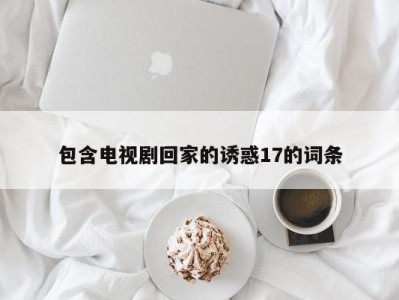 包含电视剧回家的诱惑17的词条
