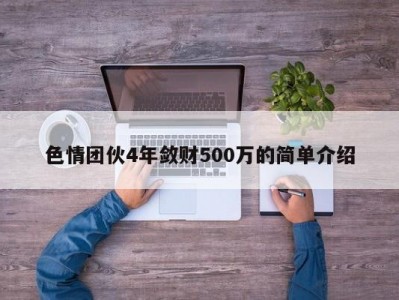 色情团伙4年敛财500万的简单介绍