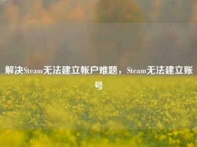 解决Steam无法建立帐户难题，Steam无法建立账号