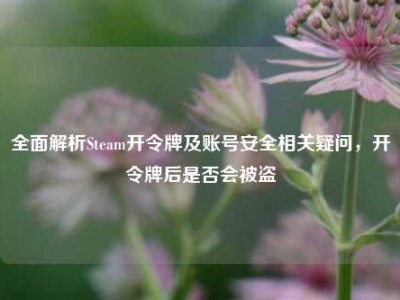 全面解析Steam开令牌及账号安全相关疑问，开令牌后是否会被盗