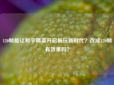120帧能让和平精英开启畅玩新时代？改成120帧有效果吗？