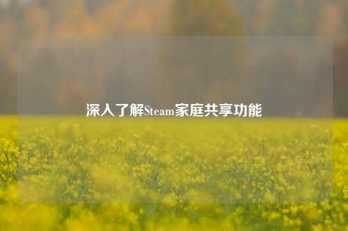 深入了解Steam家庭共享功能