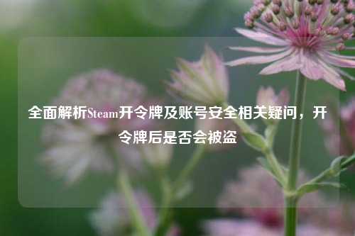 全面解析Steam开令牌及账号安全相关疑问，开令牌后是否会被盗